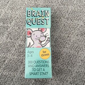 Brain Quest-ages 3-4. New in unopened box. $10